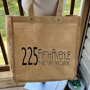 225 Fifth Avenue New York Woven Tote Back The Grand Madison Marketplace Bag